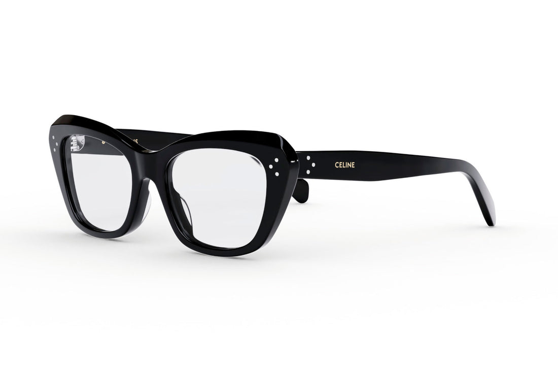 Prescription glasses celine 3 dots cl50112i 001 black cat eye femenino size 52mm - Main view