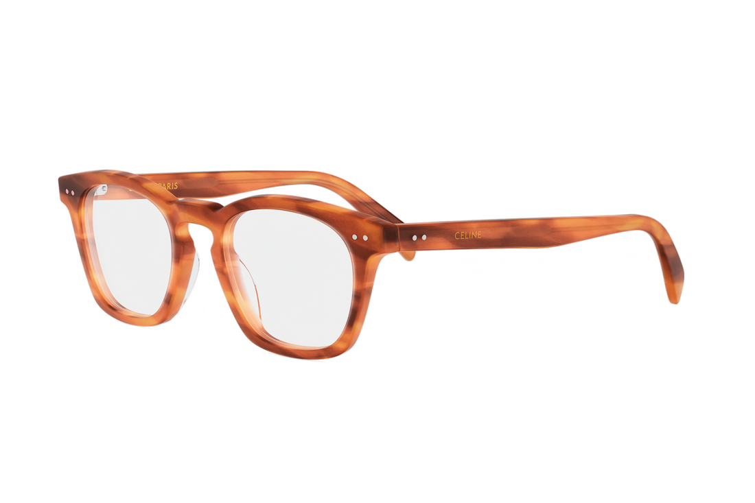 Óculos graduados celine thin cl50129i 053 havana geometric masculino tamanho 49mm - Vista principal