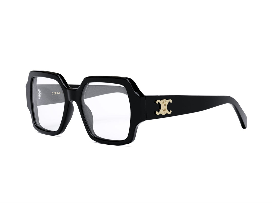 Prescription glasses celine triomphe cl50131i 001 black square femenino size 52mm - Main view