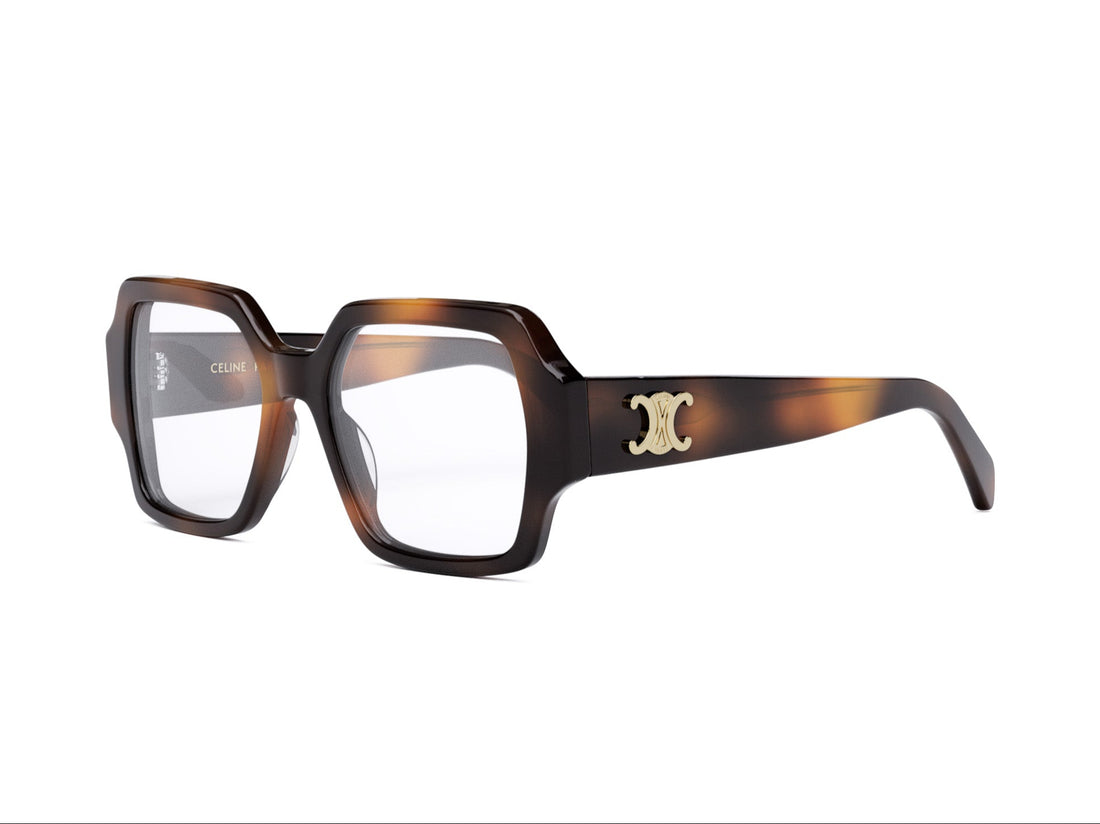 Prescription glasses celine triomphe cl50131i 053 havana square femenino size 52mm - Main view