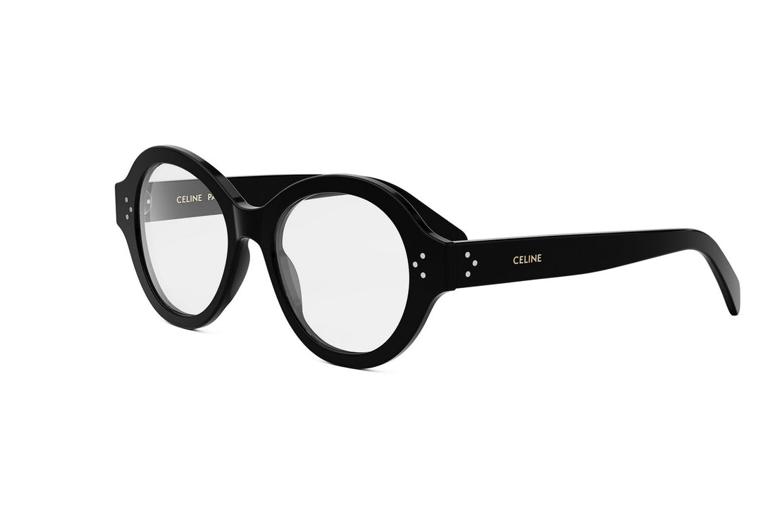 Prescription glasses celine 3 dots hd cl50157i 001 black round femenino size 52mm - Main view