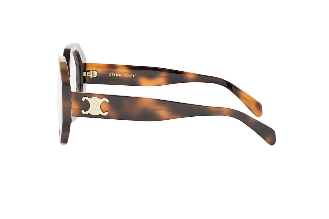 Prescription glasses celine triomphe cl50161i 053 havana geometric femenino size 54mm - Detailed view