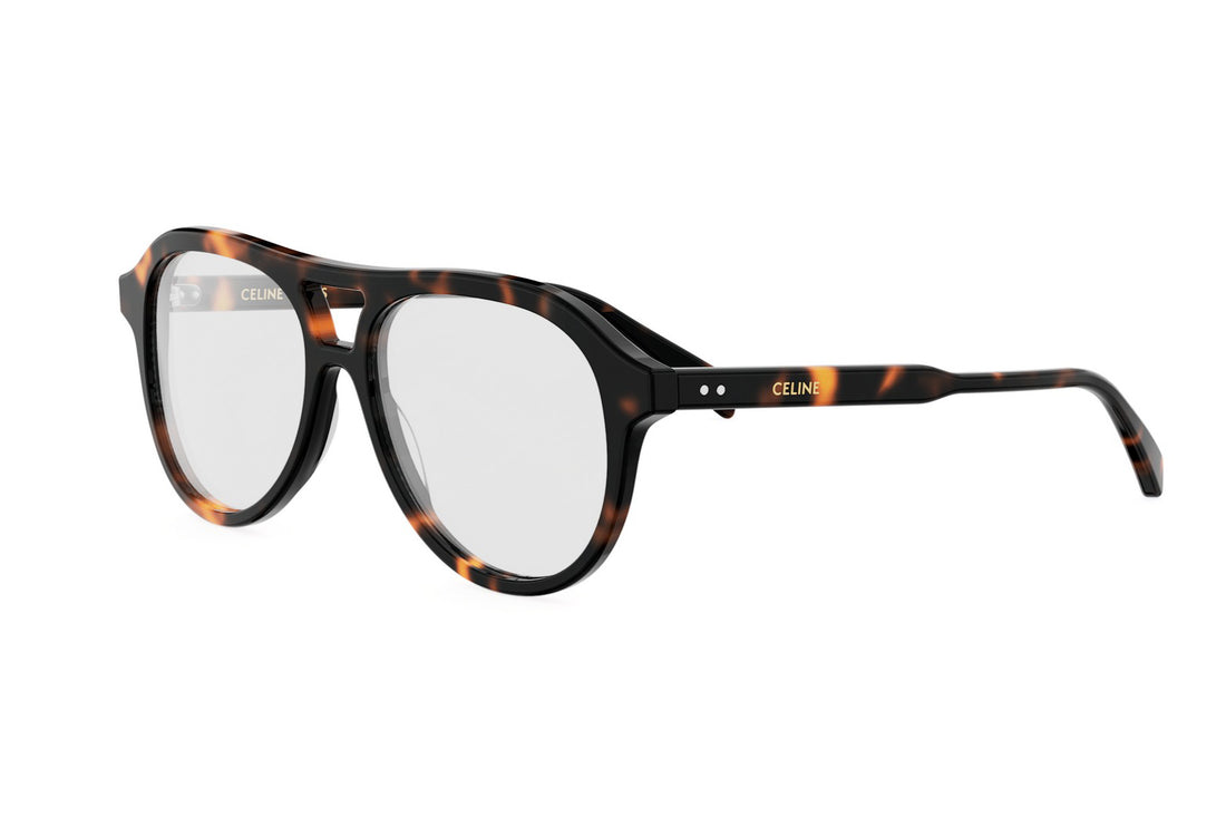 Prescription glasses celine thin cl50168i 052 havana pilot femenino size 54mm - Main view