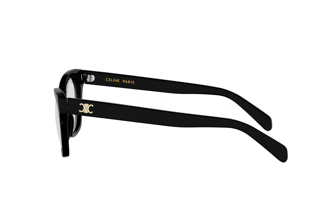 Prescription glasses celine triomphe mini cl50184i 001 black cat eye femenino size 54mm - Detailed view
