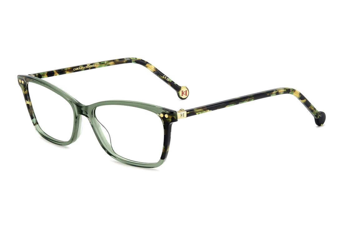 Brillen carolina herrera her 0280 1ed verde rectangular femenino größe 52mm - Hauptansicht