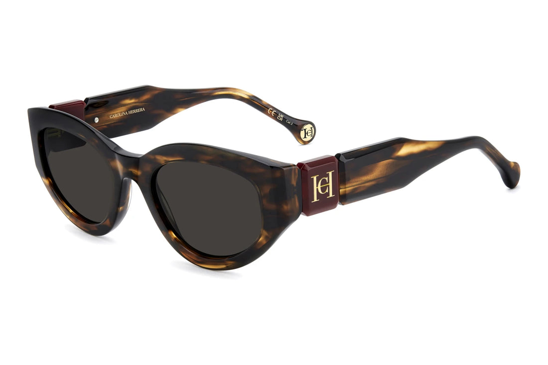 Óculos de sol carolina herrera her 0370/s ex4 ir marron oval femenino tamanho 52mm - Vista principal