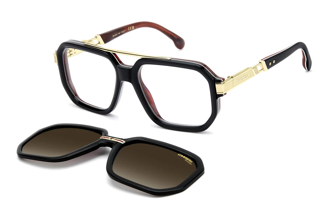 Gafas de sol carrera ca titanio 01/c n8l s7 negro square masculino talla 56mm - Vista principal