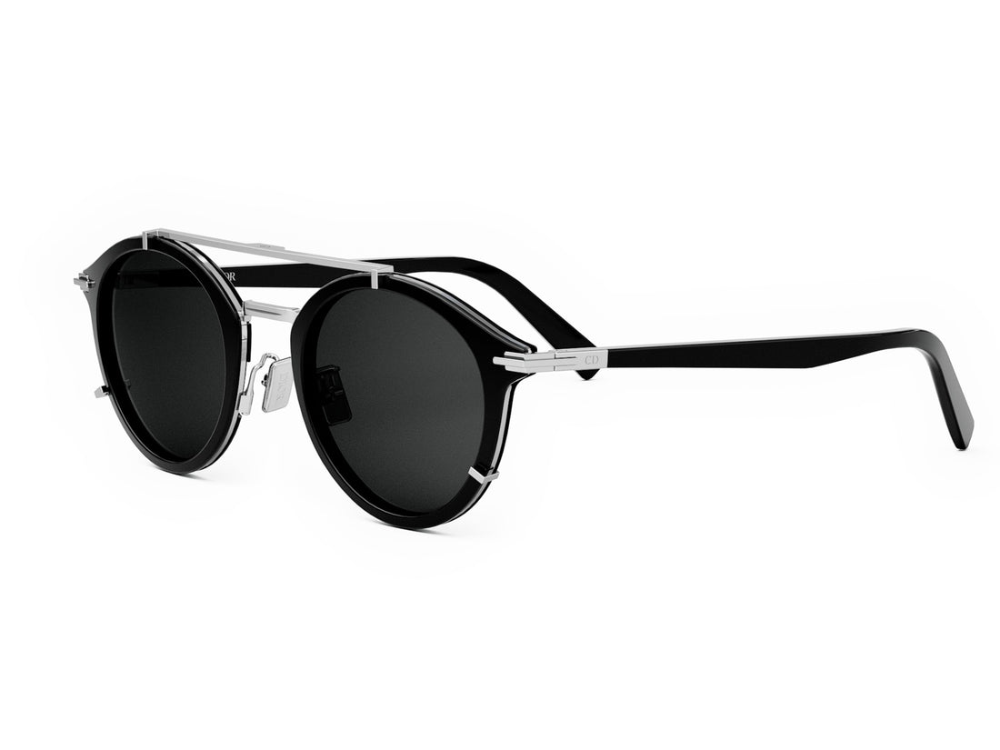 Occhiali da sole diorblacksuit r7u 10a0 black round masculino taglia 50mm - Vista principale