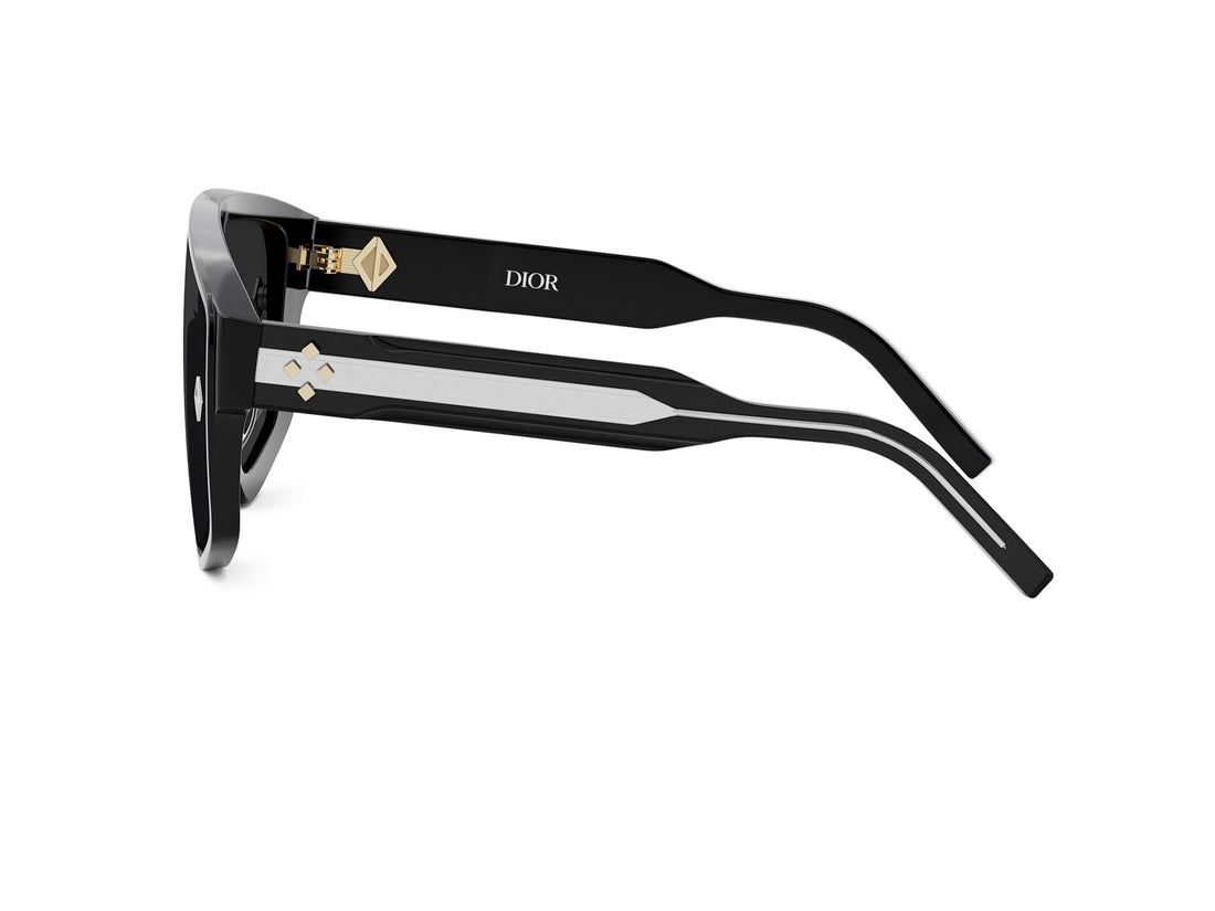 Occhiali da sole dior cd diamond m1u 10a0 black mask masculino taglia 0mm - Vista dettagliata