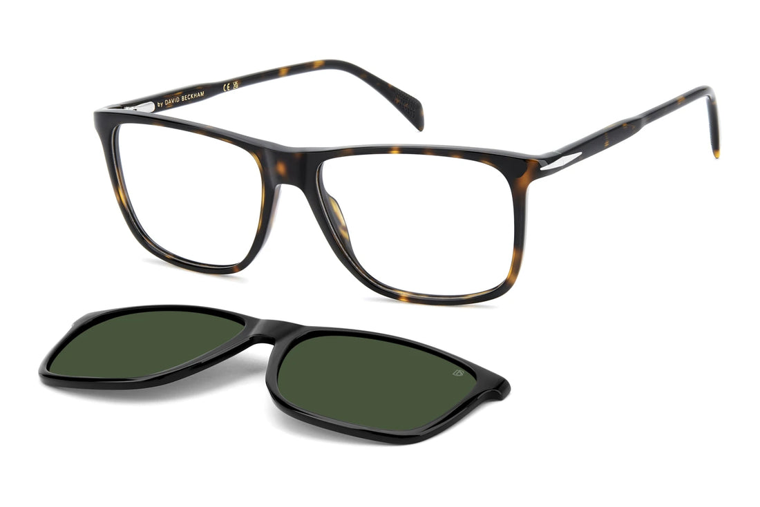 Lunettes de soleil david beckham db 1234/c 086 uc havana rectangular masculino taille 56mm - Vue principale