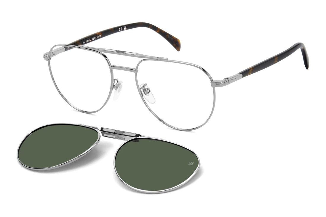 Gafas graduadas david beckham db 1238/c 31z uc plateado pilot masculino talla 55mm - Vista principal