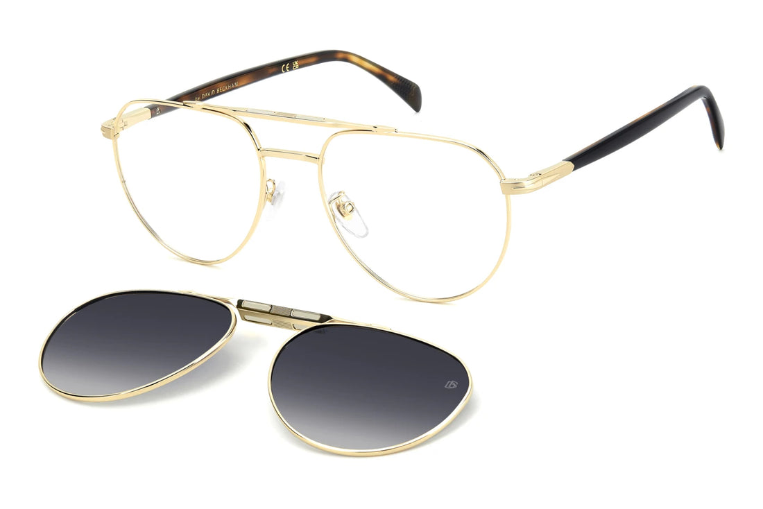 Gafas graduadas david beckham db 1238/c j5g z7 dorado pilot masculino talla 55mm - Vista principal
