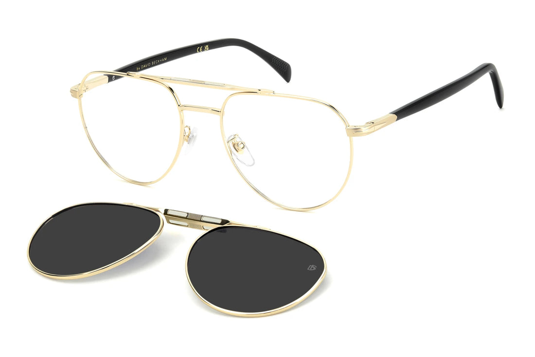 Gafas graduadas david beckham db 1238/c rhl m9 dorado pilot masculino talla 55mm - Vista principal