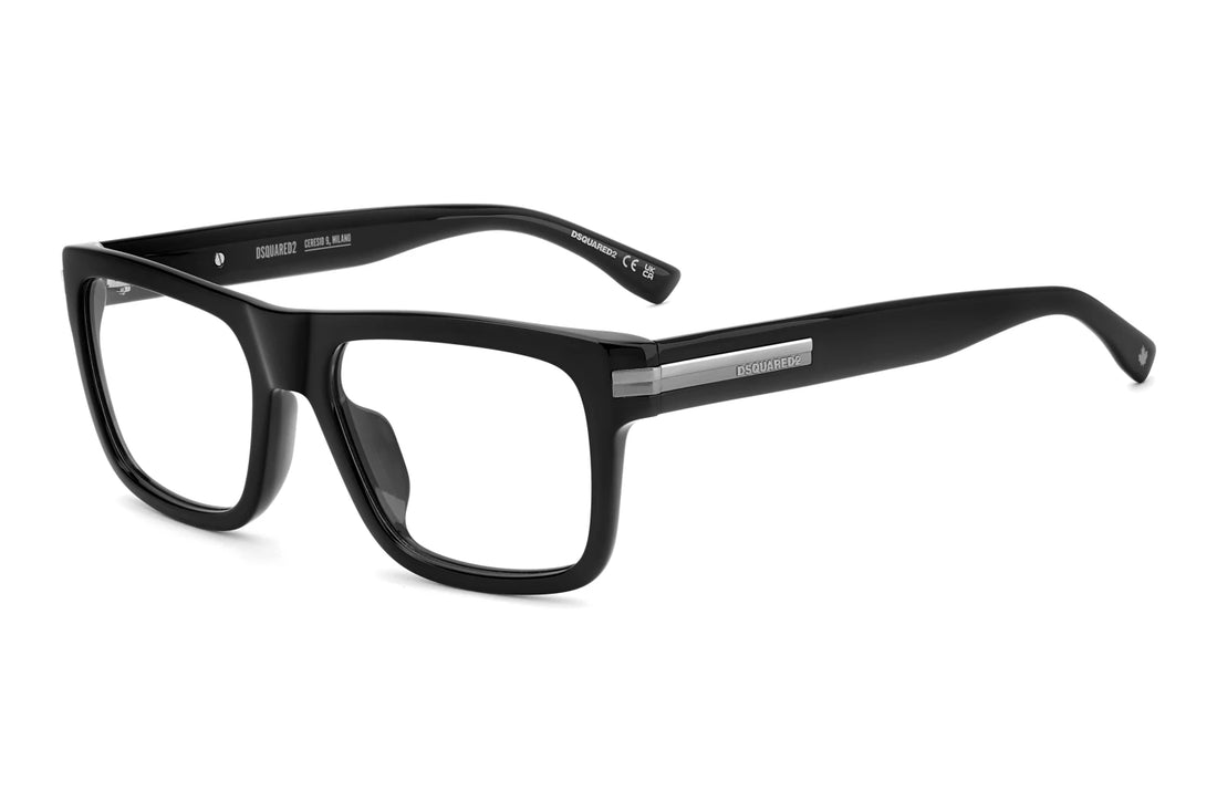 Gafas graduadas dsquared2 d2 0200/g ans negro rectangular masculino talla 55mm - Vista principal