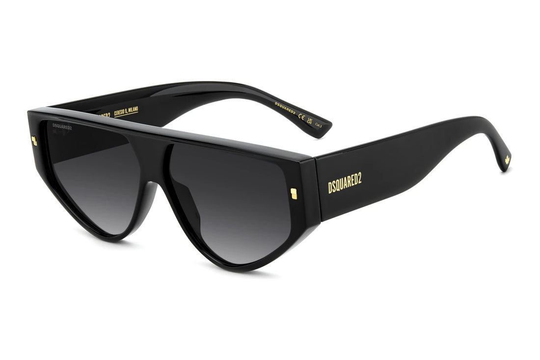 Occhiali da sole dsquared2 d2 0201/s 807 9o negro other shape masculino taglia 61mm - Vista principale
