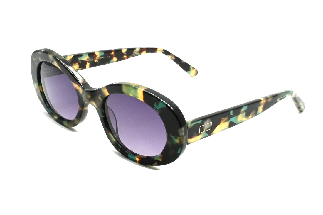 Sonnenbrillen greyhounders duna c3 havana green havana oval femenino größe 52mm - Hauptansicht