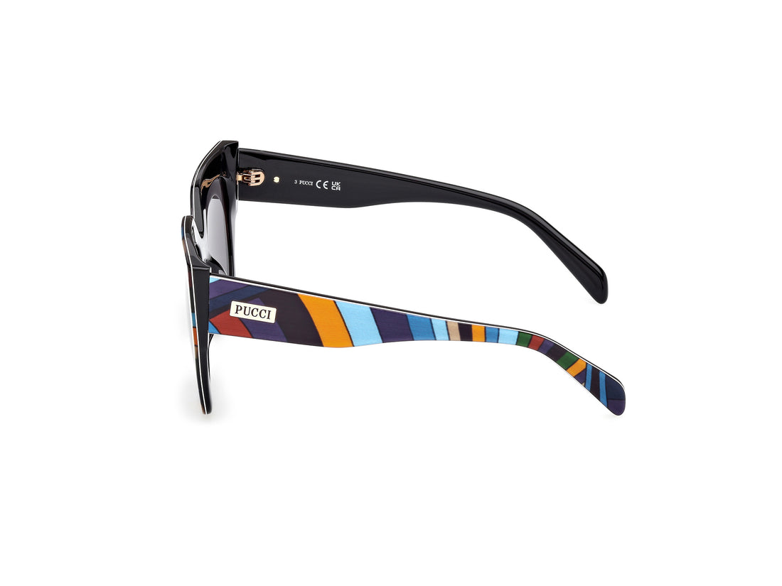 Occhiali da sole emilio pucci ep0197 99a estampado butterfly femenino taglia 52mm - Vista dettagliata