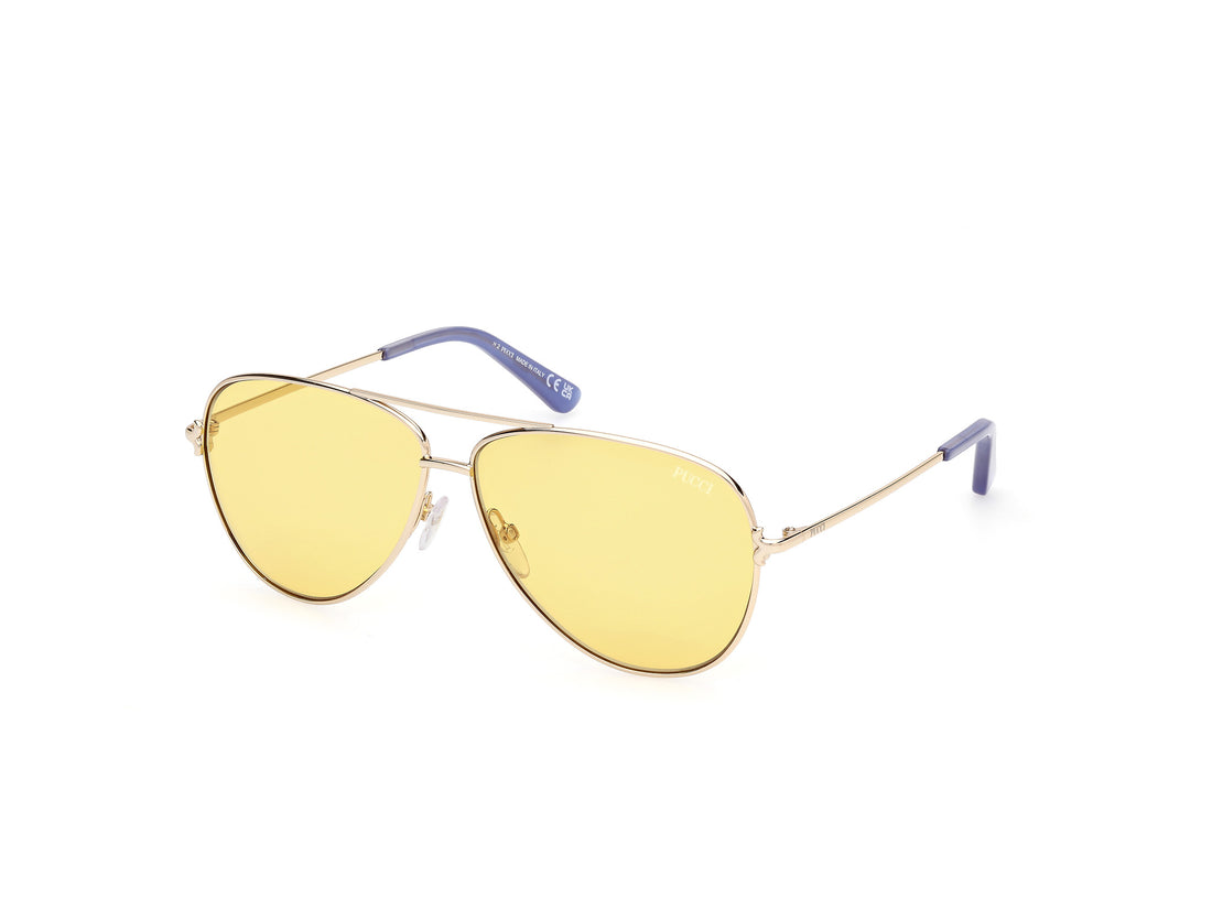 Óculos de sol emilio pucci ep0229 32e dorado pilot femenino tamanho 60mm - Vista principal