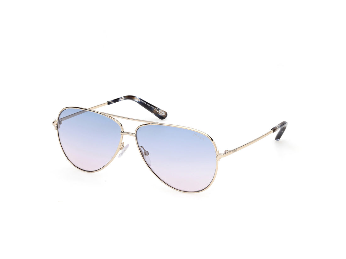 Óculos de sol emilio pucci ep0229 32w dorado pilot femenino tamanho 60mm - Vista principal