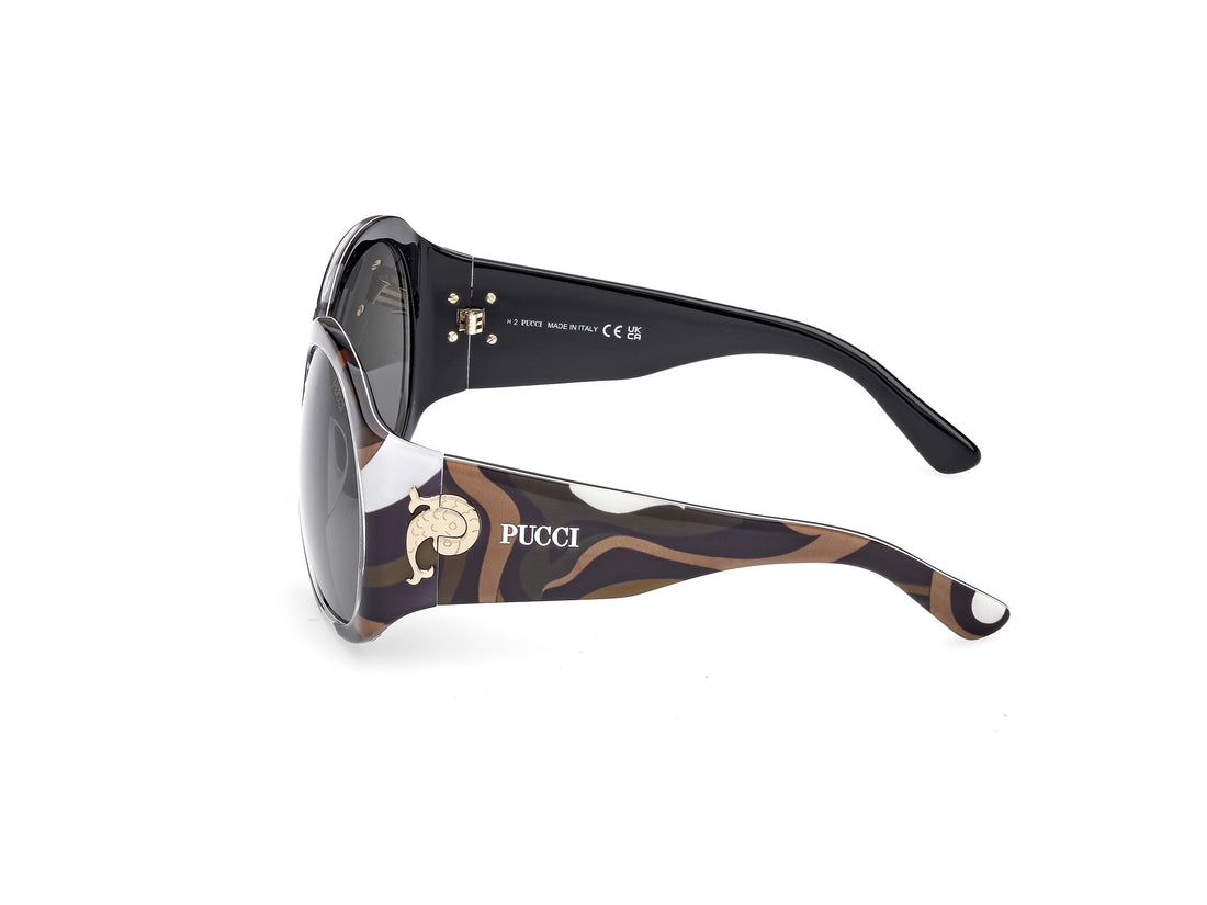 Occhiali da sole emilio pucci ep0233 99b estampado geometric femenino taglia 59mm - Vista dettagliata