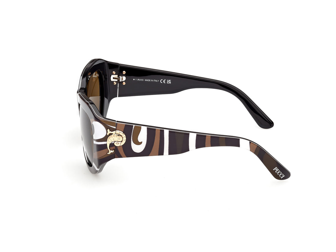 Sonnenbrillen emilio pucci ep0241 99e estampado cat eye femenino größe 58mm - Detailansicht