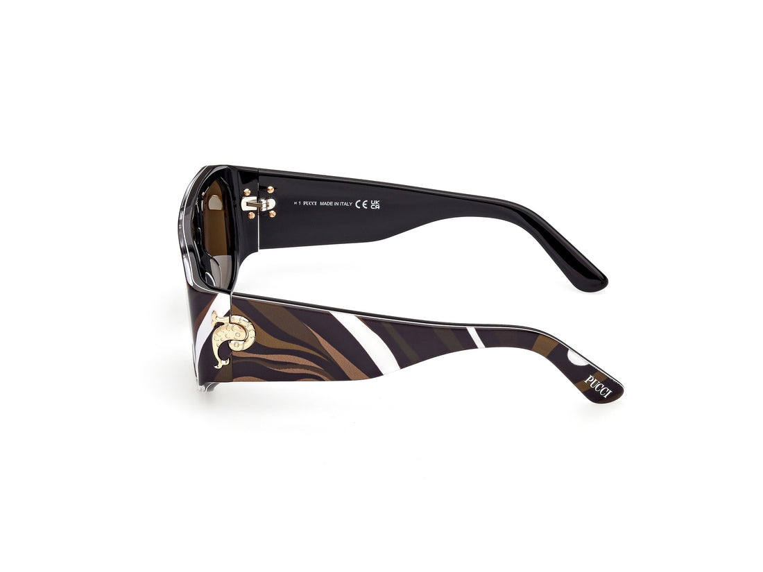 Sonnenbrillen emilio pucci ep0242 99e estampado rectangular femenino größe 54mm - Detailansicht