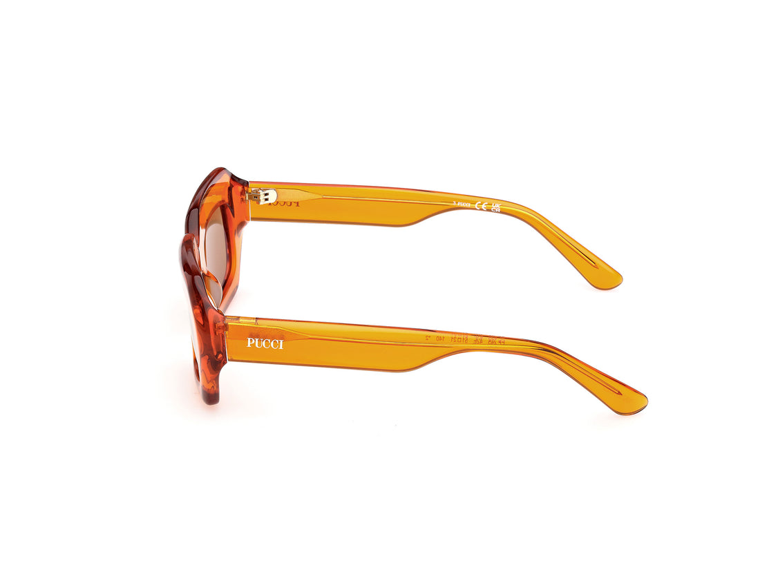 Sonnenbrillen emilio pucci ep0245 42e naranja square femenino größe 51mm - Detailansicht