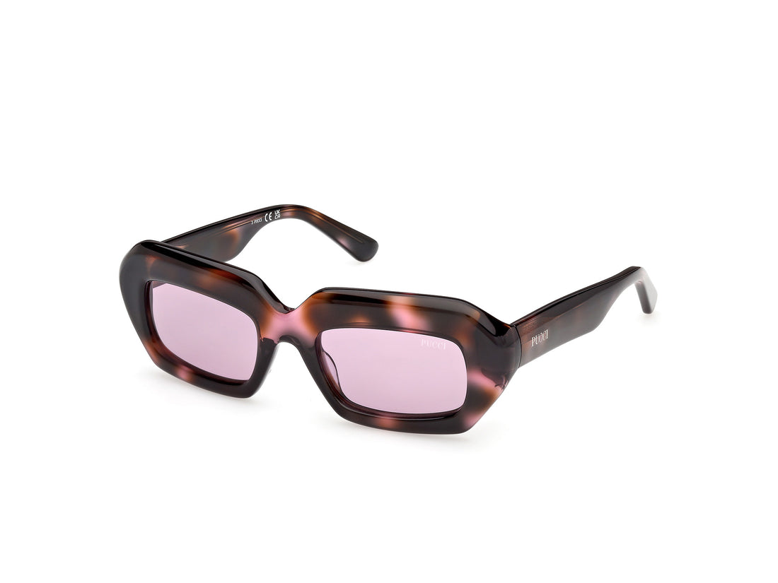 Occhiali da sole emilio pucci ep0245 55s havana square femenino taglia 51mm - Vista principale