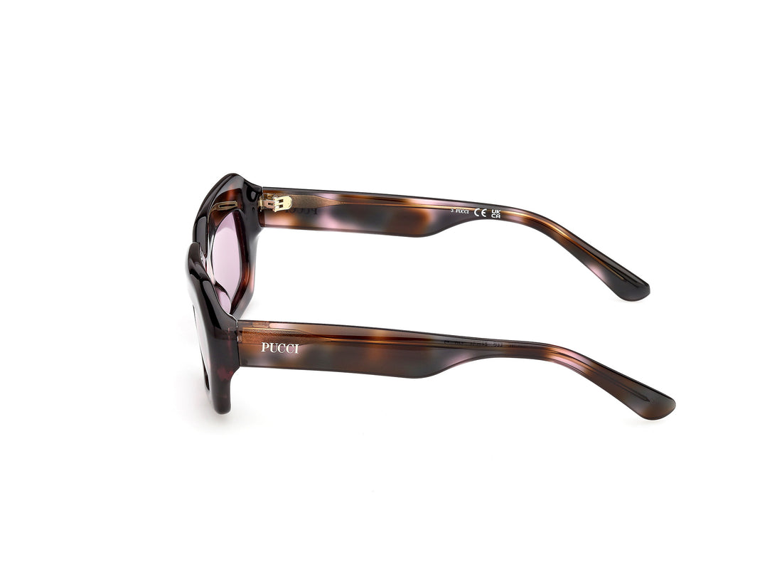 Sonnenbrillen emilio pucci ep0245 55s havana square femenino größe 51mm - Detailansicht