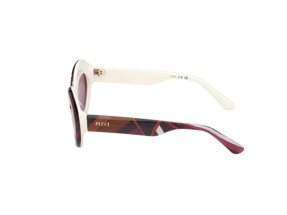 Occhiali da sole emilio pucci ep0246 99s estampado oval femenino taglia 52mm - Vista dettagliata