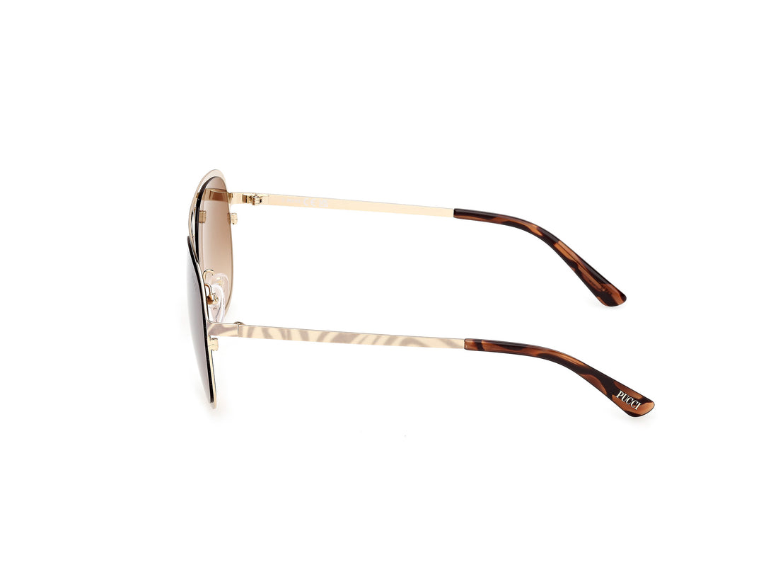 Occhiali da sole emilio pucci ep0247 32f dorado pilot femenino taglia 58mm - Vista dettagliata