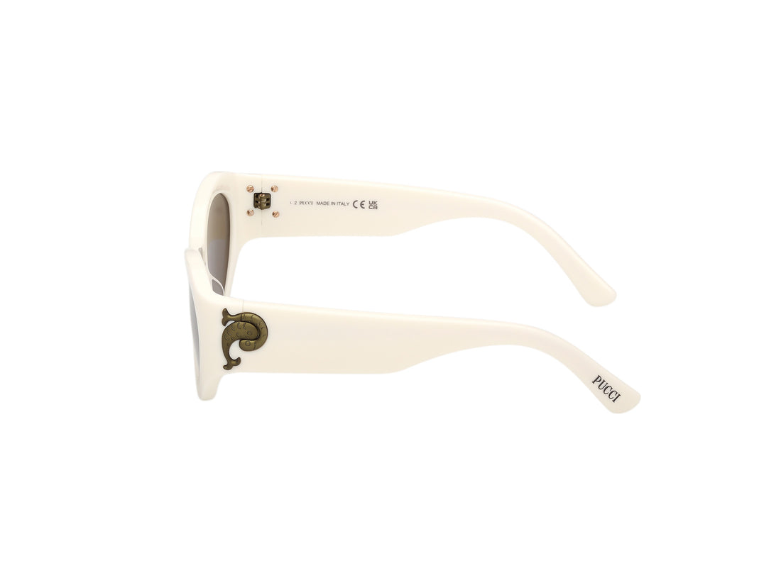 Sonnenbrillen emilio pucci ep0249 21e blanco cat eye femenino größe 54mm - Detailansicht