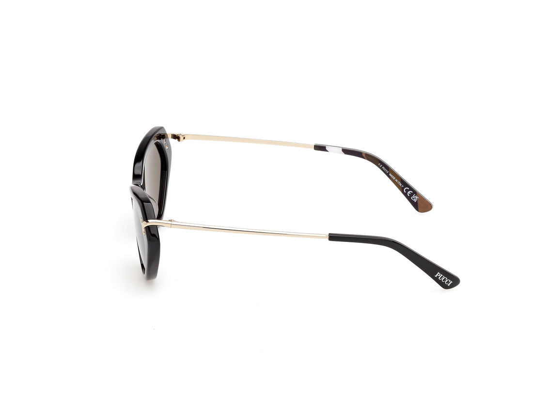 Occhiali da sole emilio pucci ep0251 01e negro cat eye femenino taglia 56mm - Vista dettagliata
