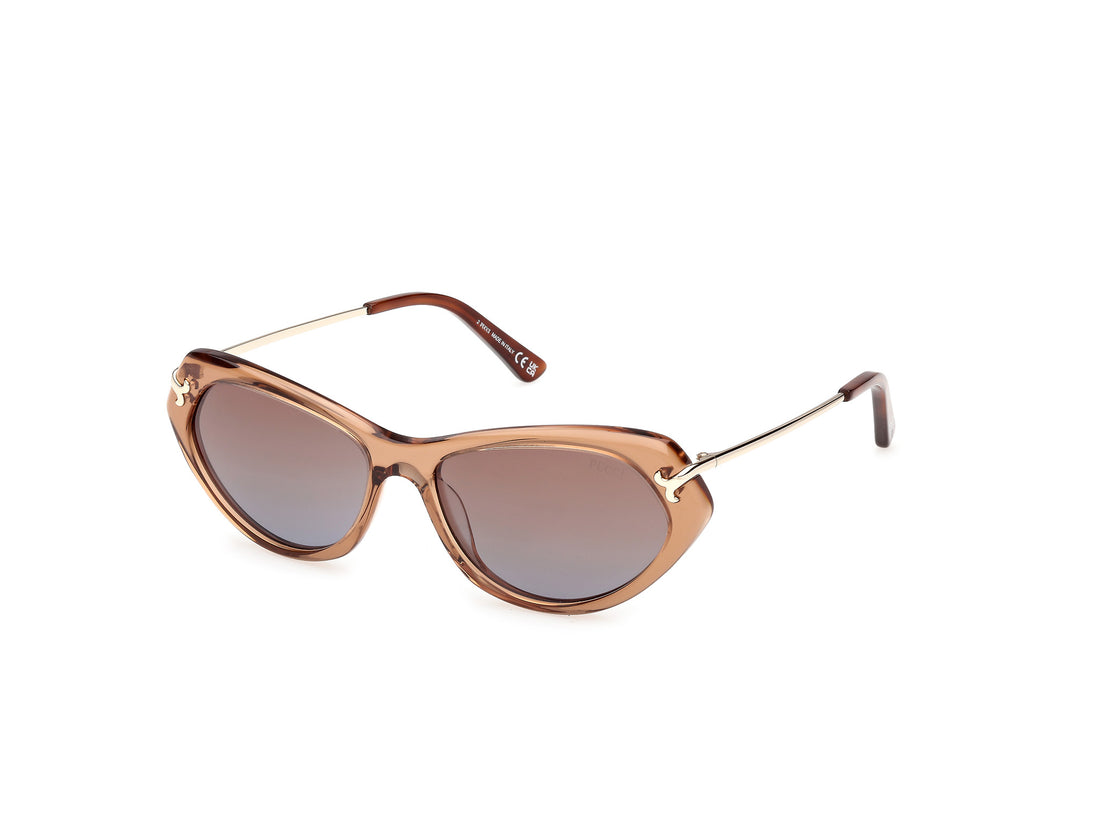 Occhiali da sole emilio pucci ep0251 45f marron cat eye femenino taglia 56mm - Vista principale