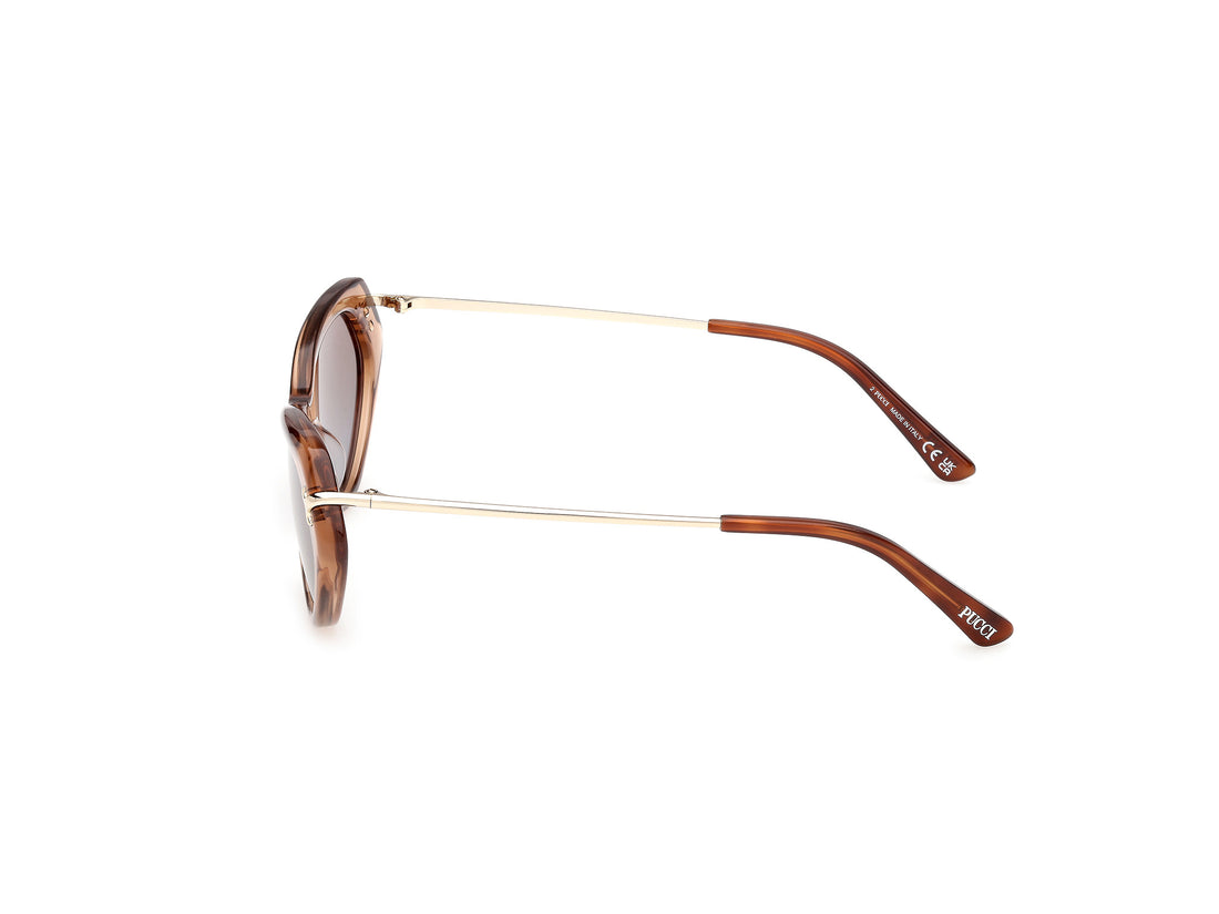 Sonnenbrillen emilio pucci ep0251 45f marron cat eye femenino größe 56mm - Detailansicht