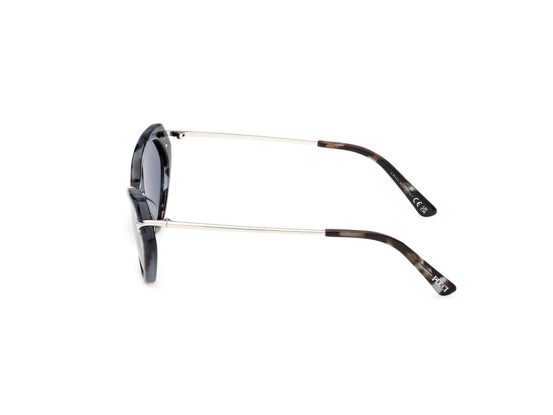 Occhiali da sole emilio pucci ep0251 55v havana cat eye femenino taglia 56mm - Vista dettagliata