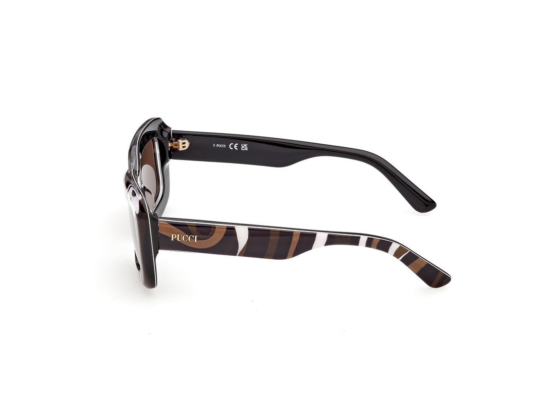 Sonnenbrillen emilio pucci ep0253 99e estampado rectangular femenino größe 52mm - Detailansicht