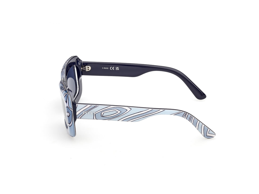 Sonnenbrillen emilio pucci ep0253 99v estampado rectangular femenino größe 52mm - Detailansicht