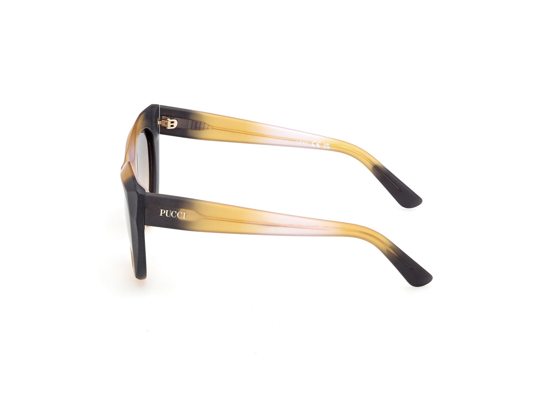 Sonnenbrillen emilio pucci ep0257 05b negro geometric femenino größe 53mm - Detailansicht