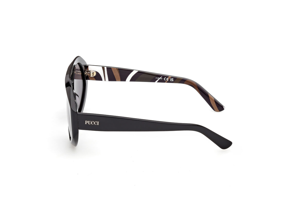 Sonnenbrillen emilio pucci ep0258 01a negro navigator femenino größe 58mm - Detailansicht