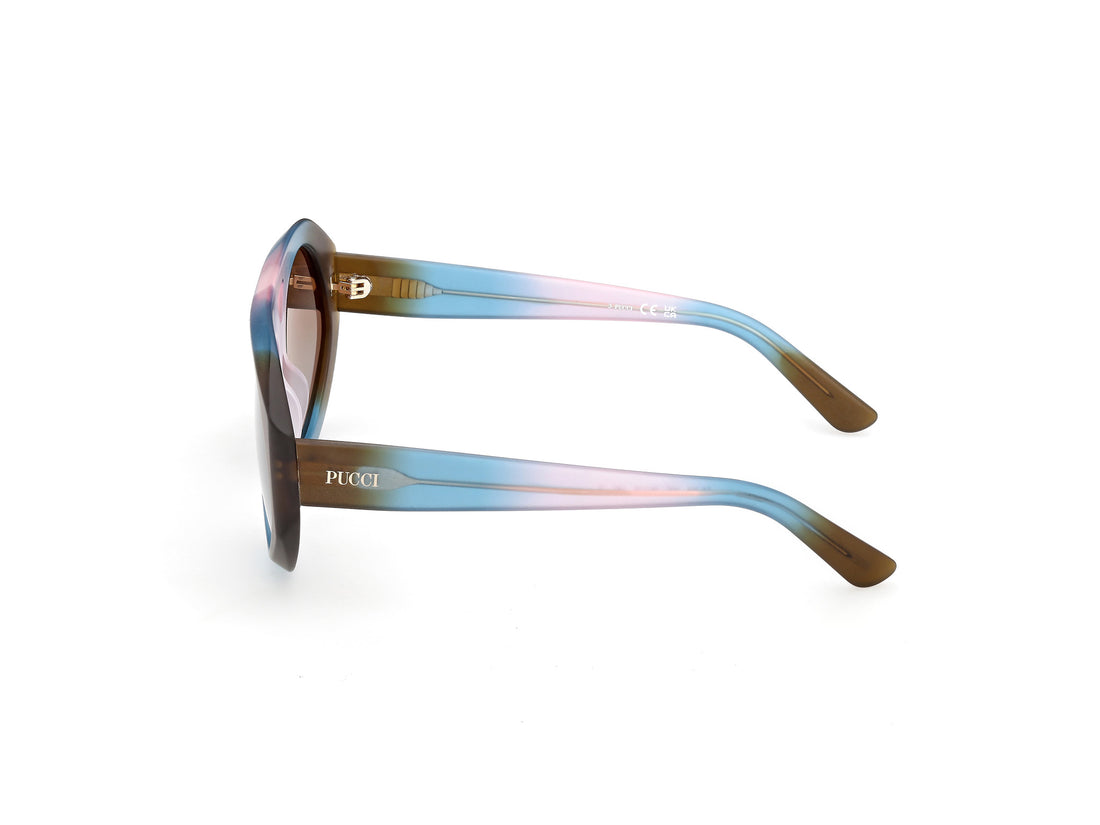 Sonnenbrillen emilio pucci ep0258 50f marron navigator femenino größe 58mm - Detailansicht