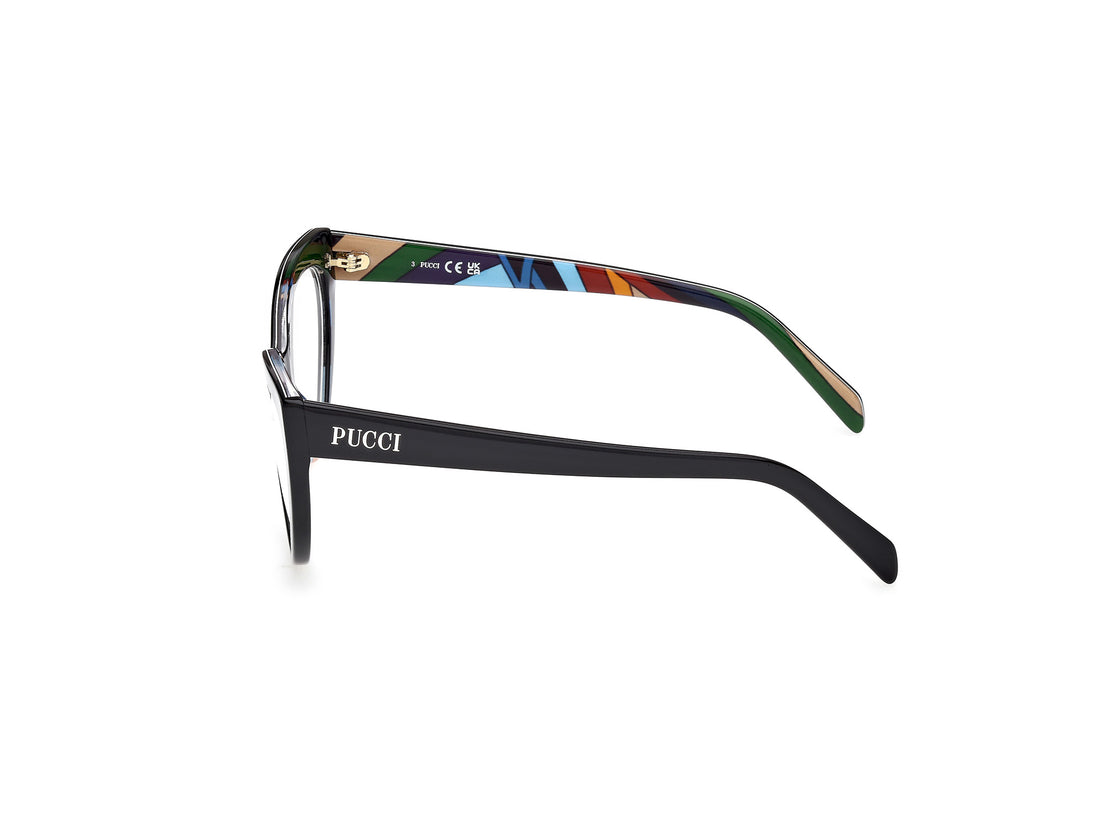 Lunettes de vue emilio pucci ep5215 001 negro cat eye femenino taille 54mm - Vue détaillée