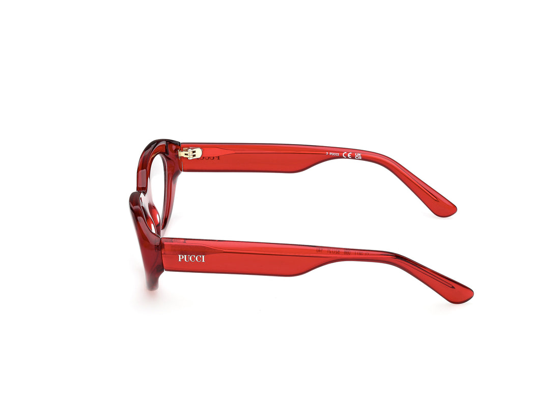 Lunettes de vue emilio pucci ep5271 066 rojo cat eye femenino taille 52mm - Vue détaillée