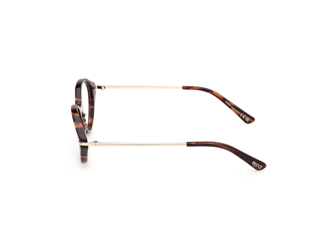 Lunettes de vue emilio pucci ep5278 056 havana oval femenino taille 54mm - Vue détaillée