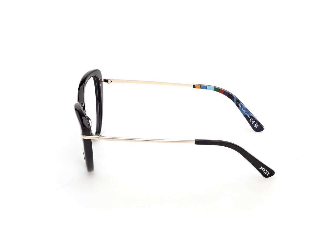 Lunettes de vue emilio pucci ep5279 001 negro butterfly femenino taille 56mm - Vue détaillée