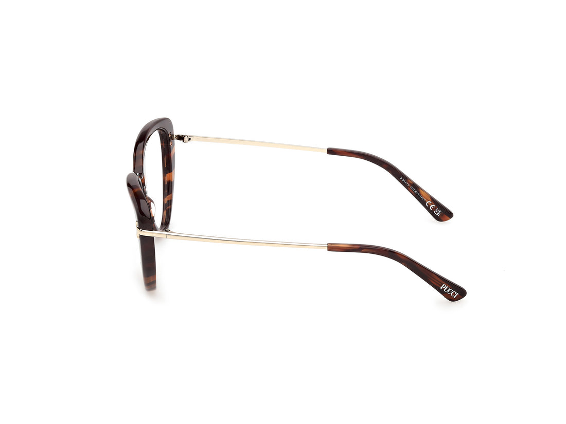 Lunettes de vue emilio pucci ep5279 056 havana butterfly femenino taille 56mm - Vue détaillée