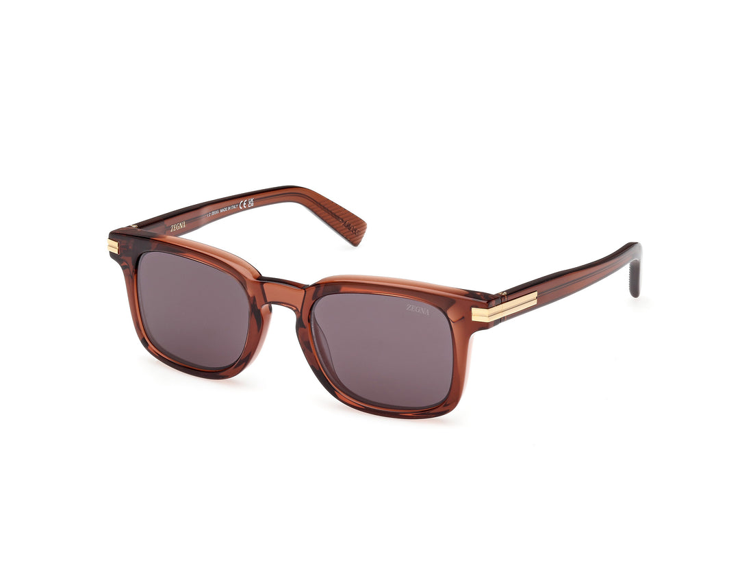 Occhiali da sole ermenegildo zegna ez0230 50a marron masculino taglia 50mm - Vista principale
