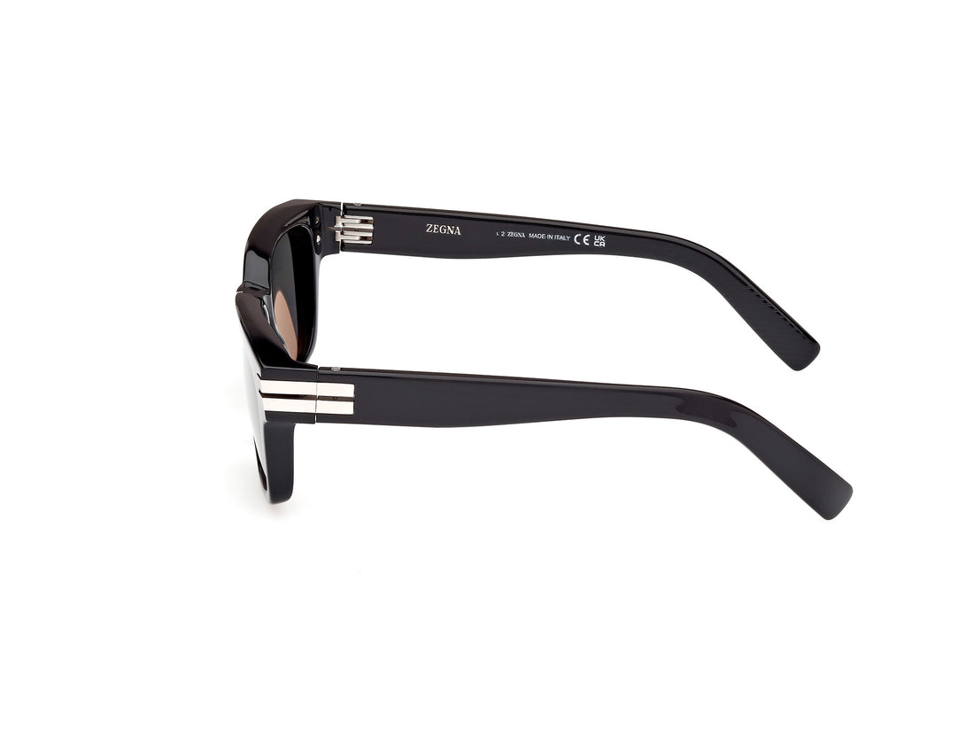 Gafas de sol ermenegildo zegna ez0237 01a negro masculino talla 55mm - Vista de detalle