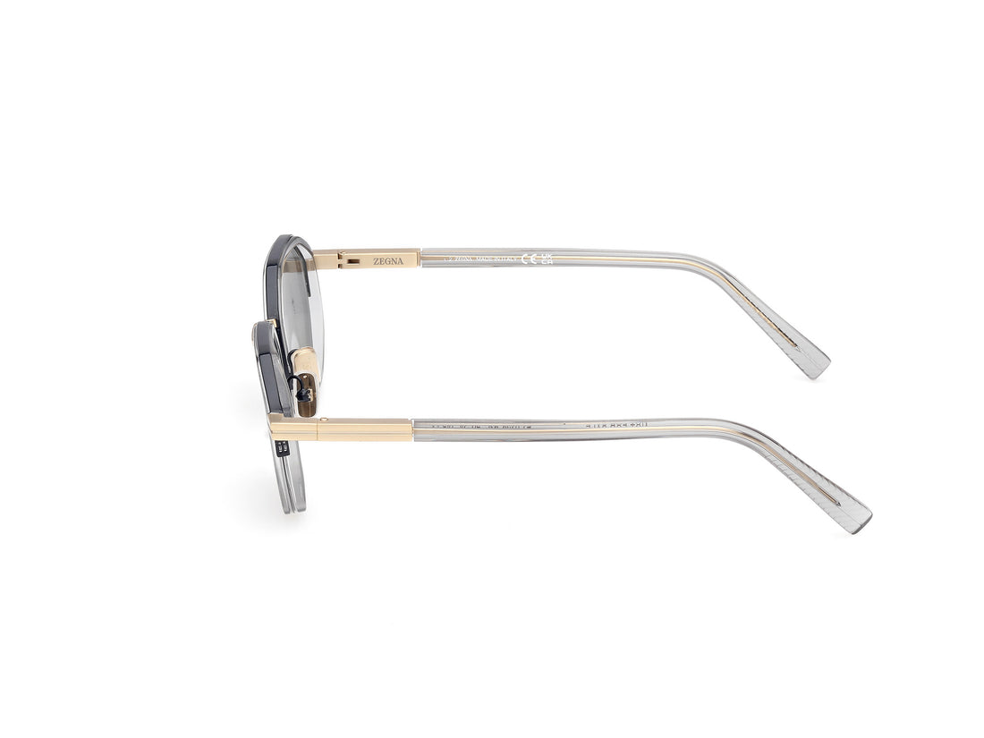 Lunettes de soleil ermenegildo zegna ez0259 93c verde geometric masculino taille 50mm - Vue détaillée