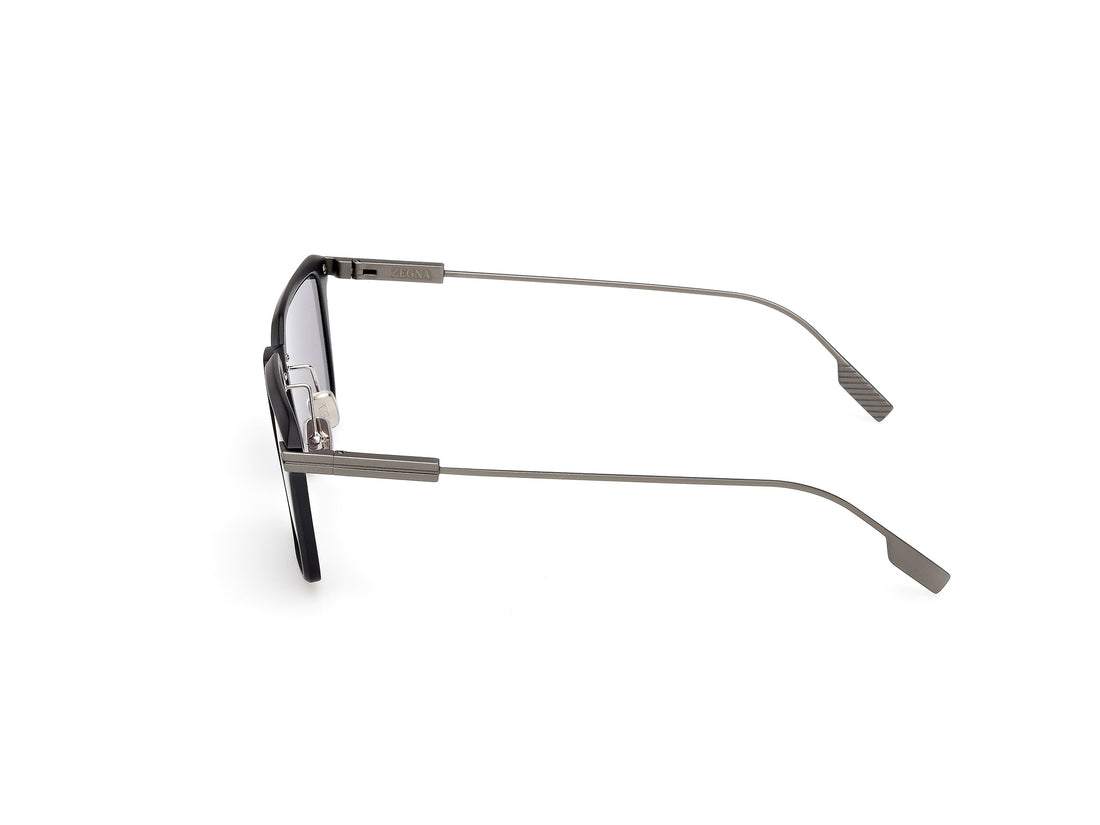 Lunettes de soleil ermenegildo zegna ez0273-h 20a gris square masculino taille 55mm - Vue détaillée